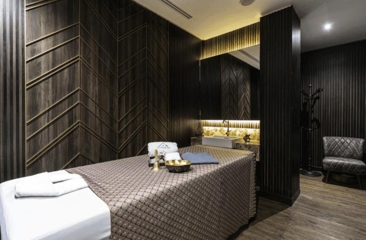 Spa relaxation treatment room